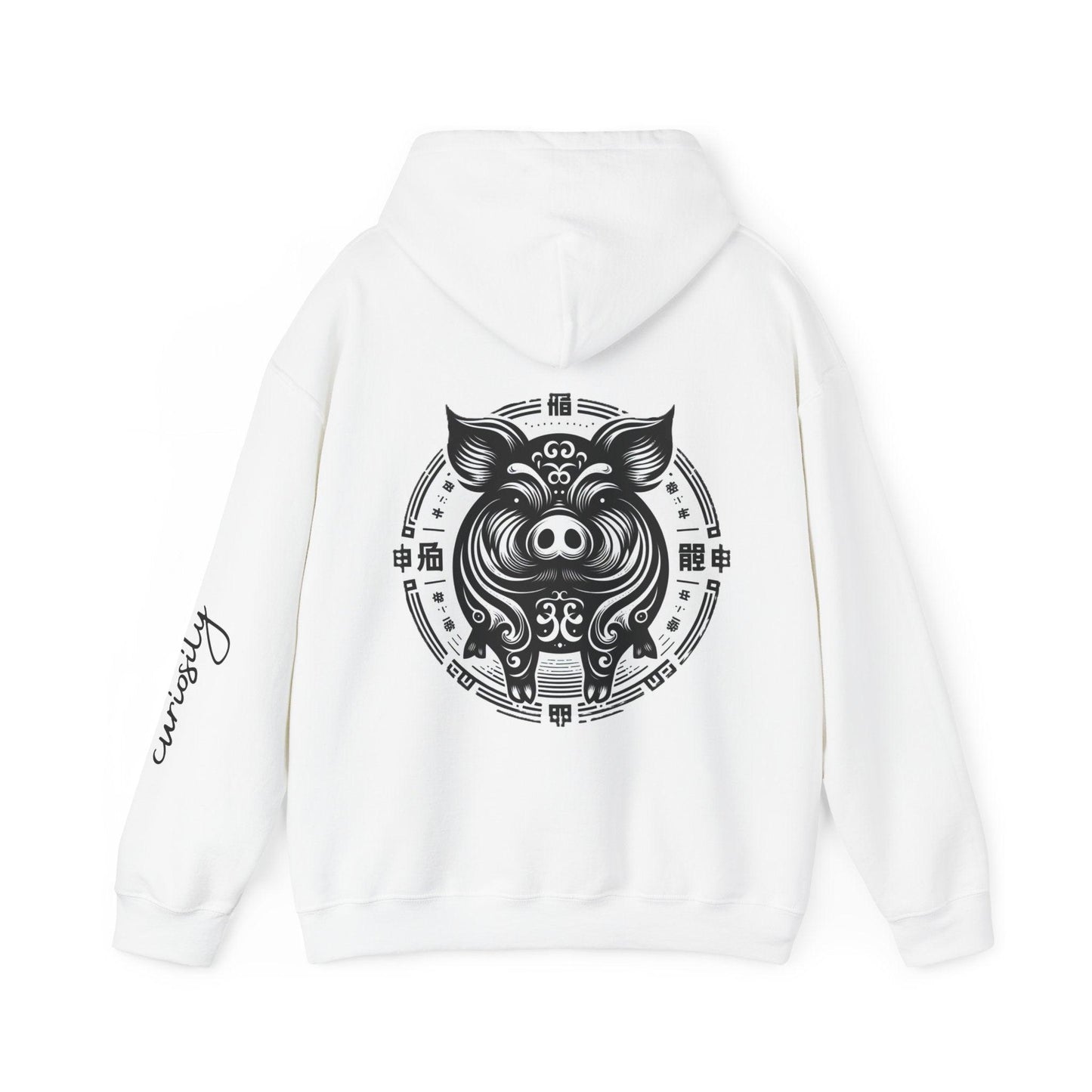 Unisex Hooded Sweatshirt - Chinese Zodiac Pig - Pardalês_Free Lifestyle