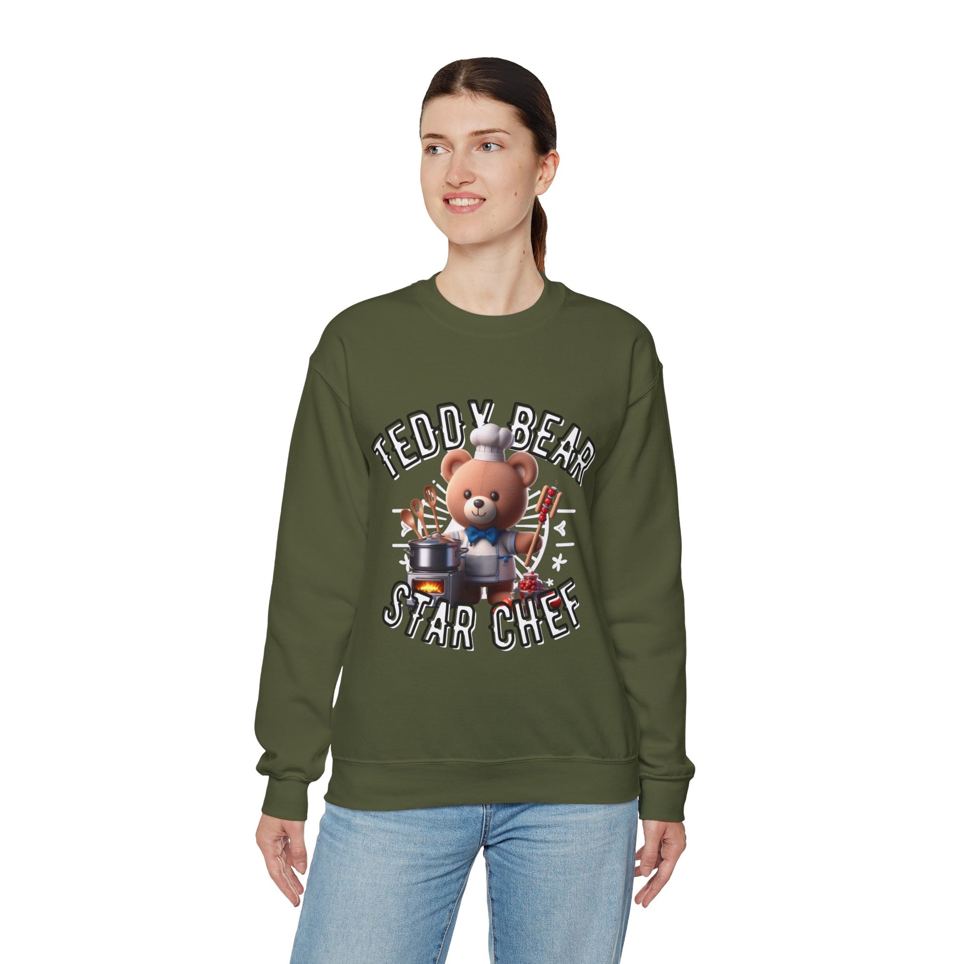 Unisex Sweatshirt - Teddy Star Chef - Pardalês_Free Lifestyle