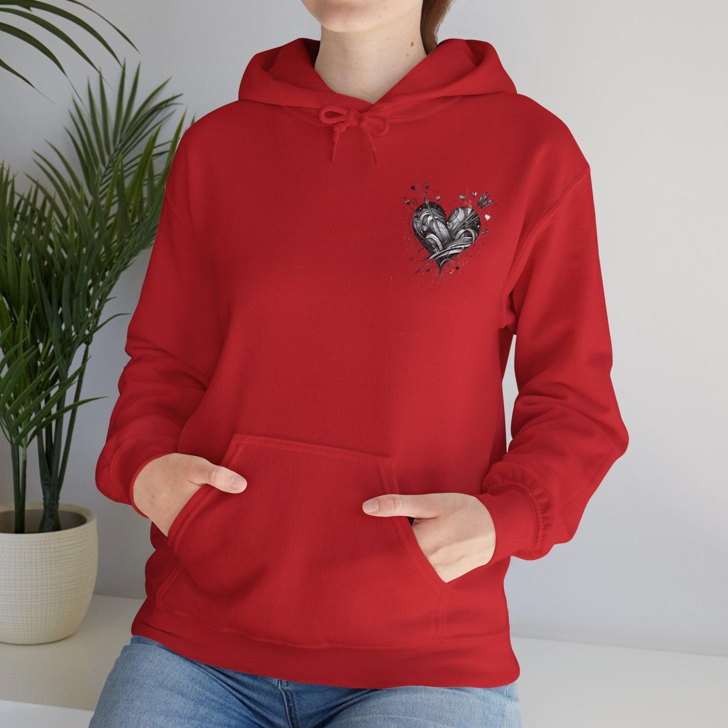 Unisex Hooded Sweatshirt - Valentine's Day - Always - Pardalês_Free Lifestyle