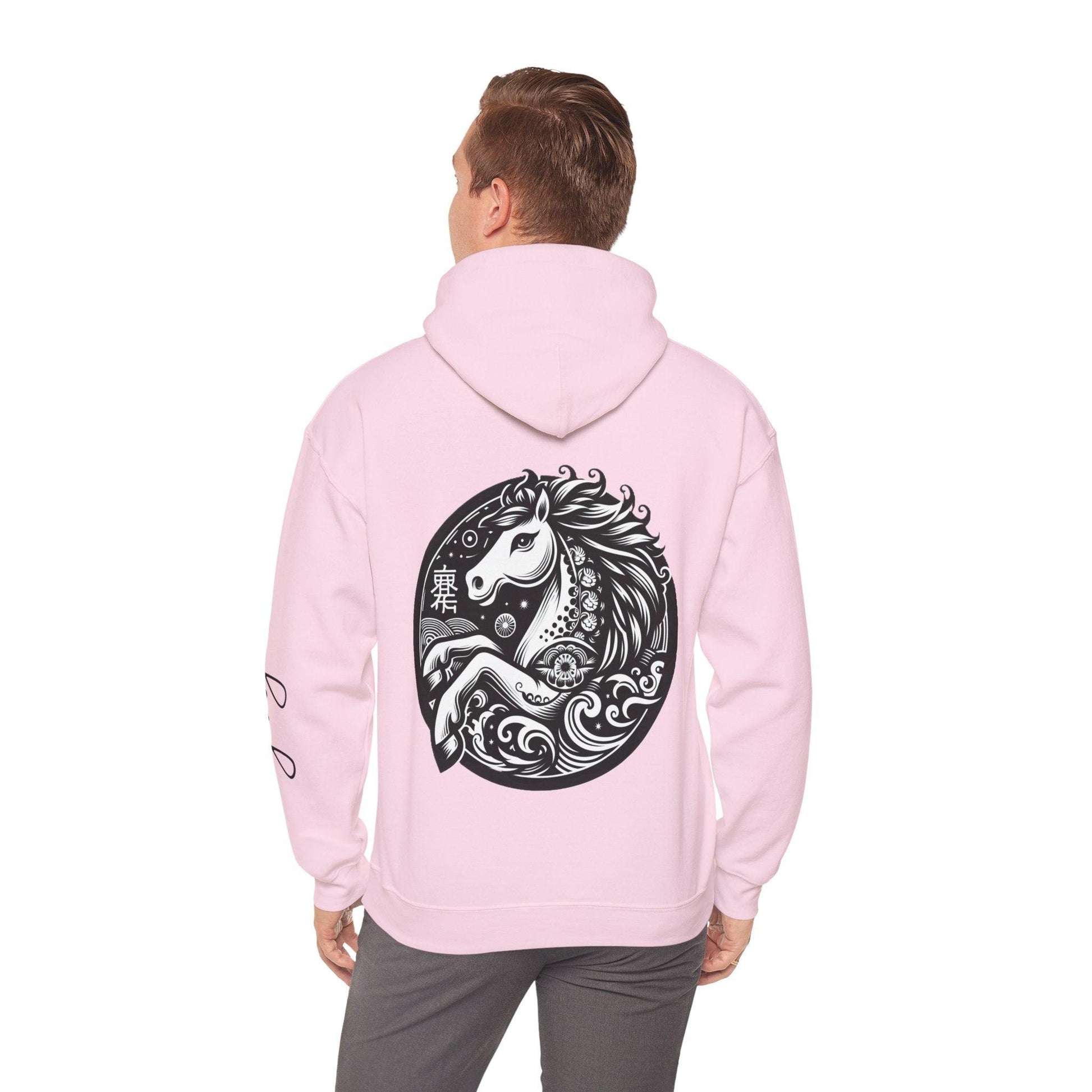 Unisex Hooded Sweatshirt - Chinese Zodiac Horse - Pardalês_Free Lifestyle