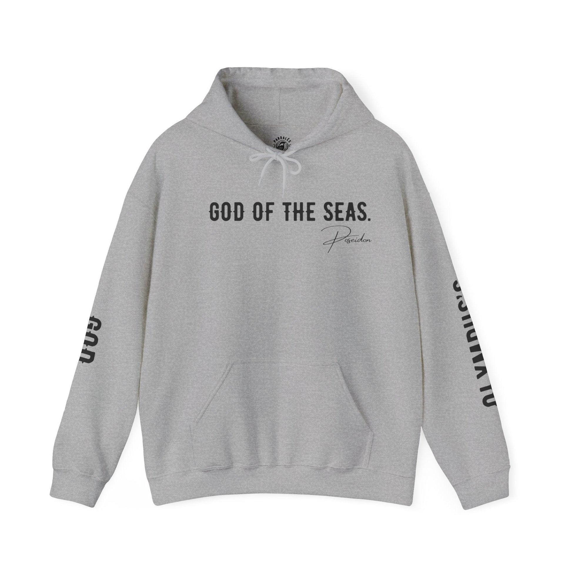 Unisex Hooded Sweatshirt - Olympus's God Poseidon - Pardalês_Free Lifestyle