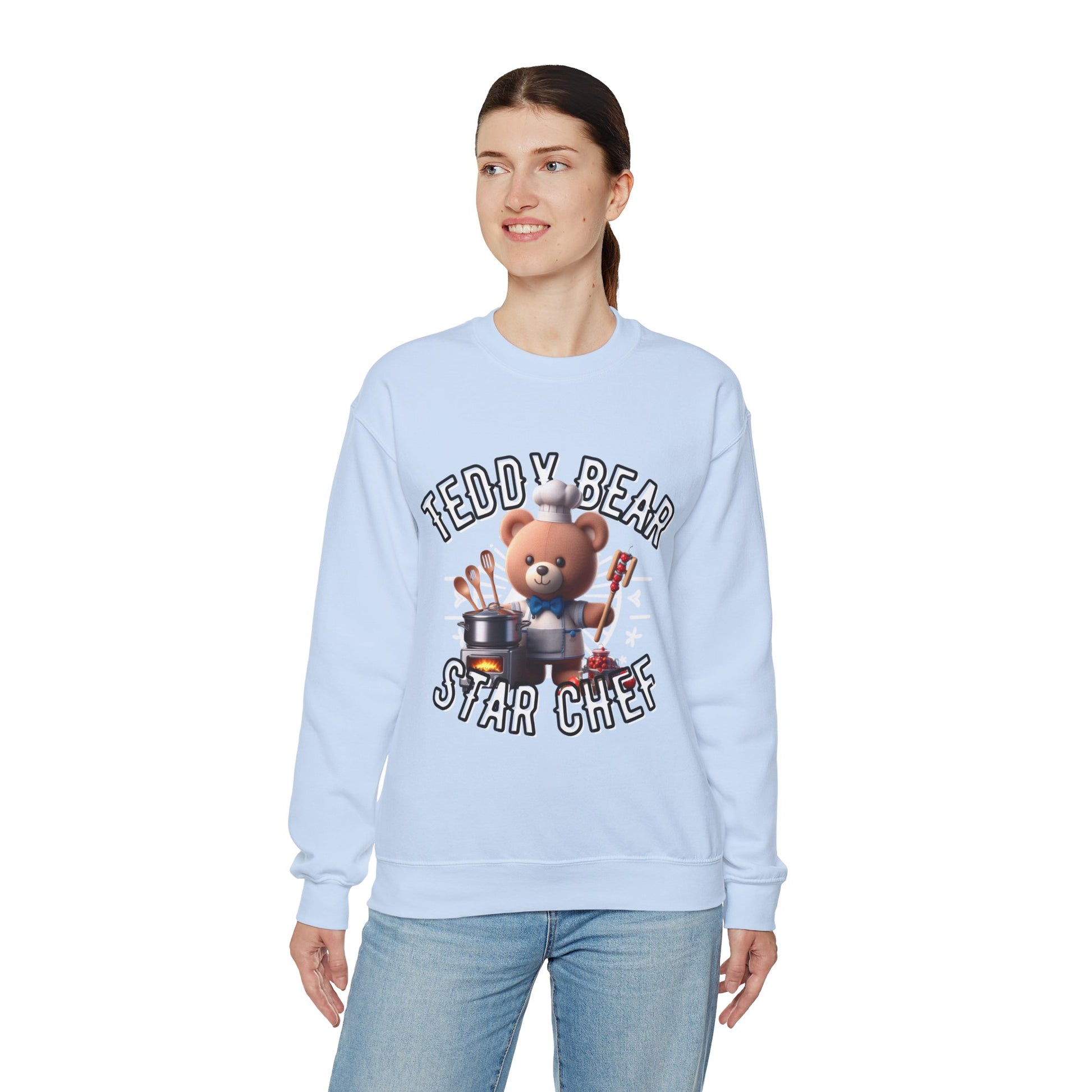 Unisex Sweatshirt - Teddy Star Chef - Pardalês_Free Lifestyle