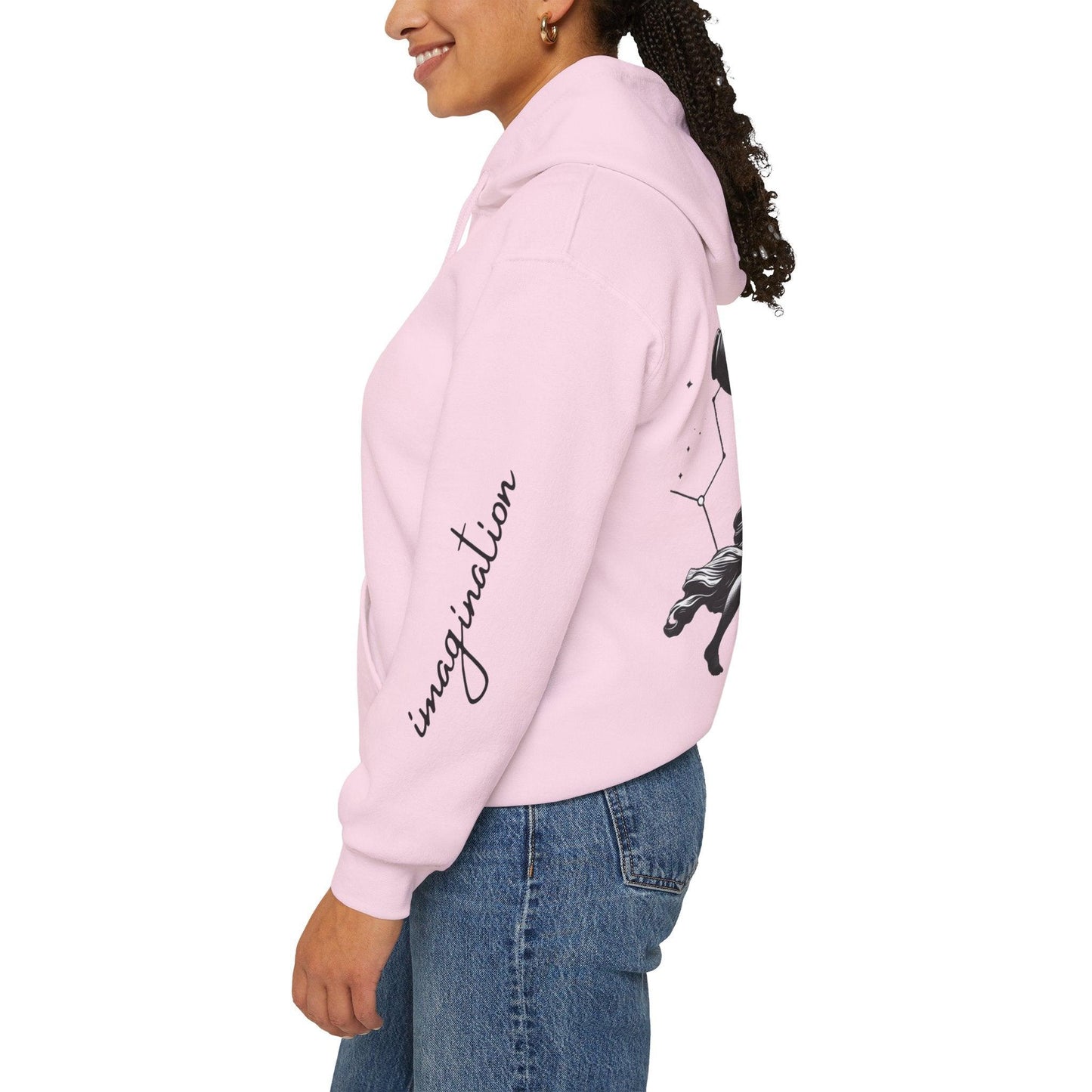 Unisex Hooded Sweatshirt - Aquarius Sign - Pardalês_Free Lifestyle