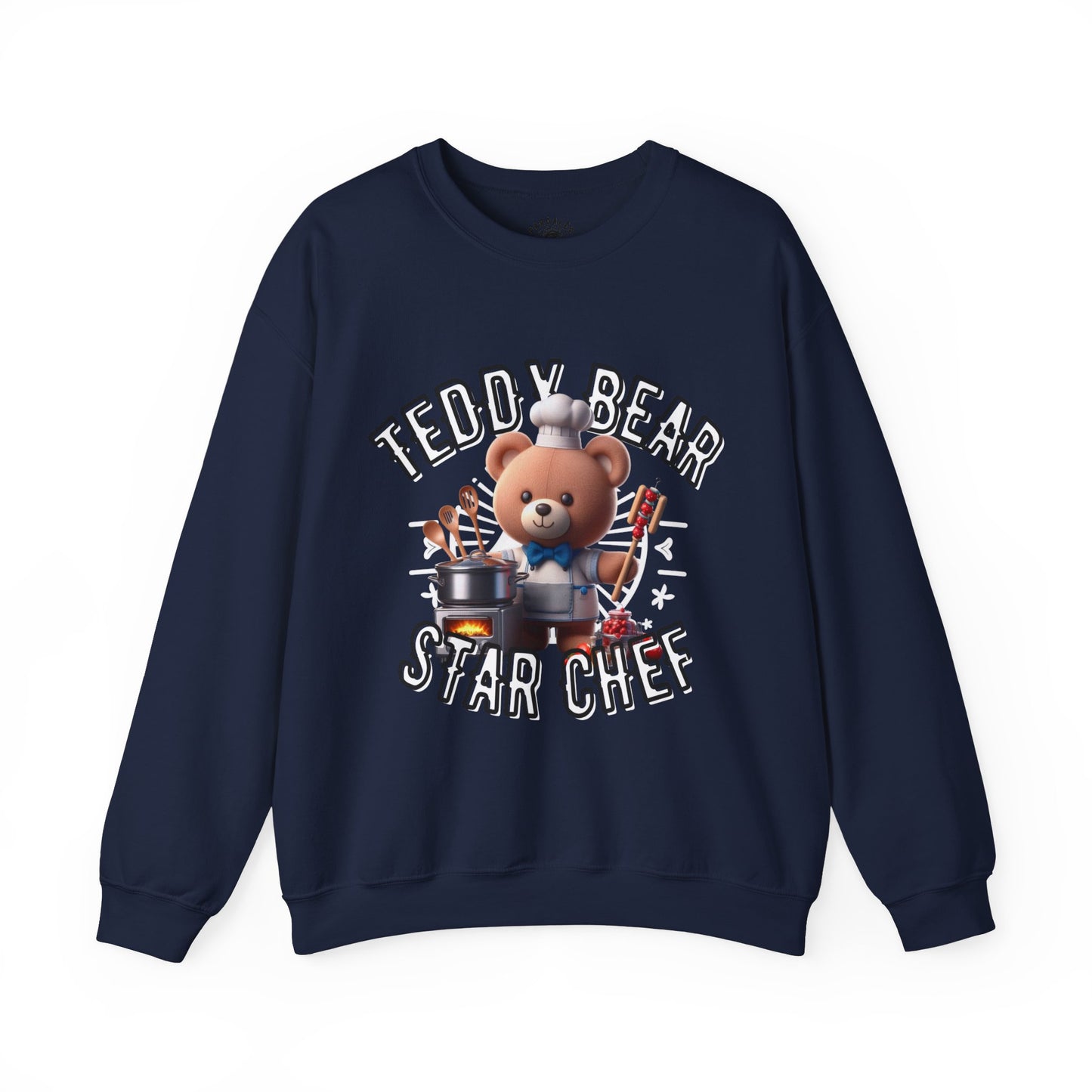 Unisex Sweatshirt - Teddy Star Chef - Pardalês_Free Lifestyle