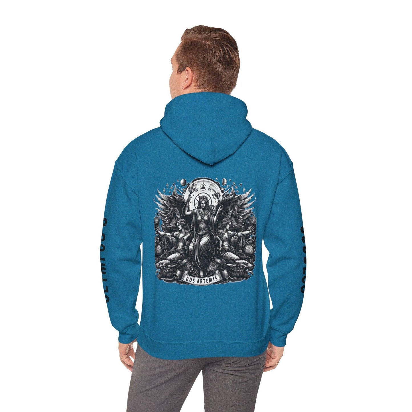 Unisex Hooded Sweatshirt - Olympus's Goddess Artemis - Pardalês_Free Lifestyle