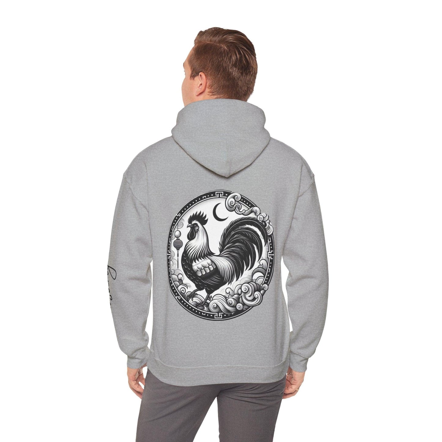 Unisex Hooded Sweatshirt - Chinese Zodiac Rooster - Pardalês_Free Lifestyle