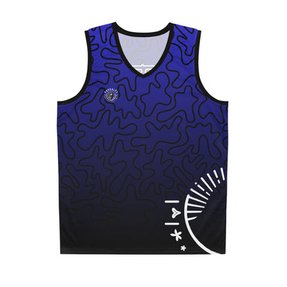 Basketball Shirt - Blue Gradient