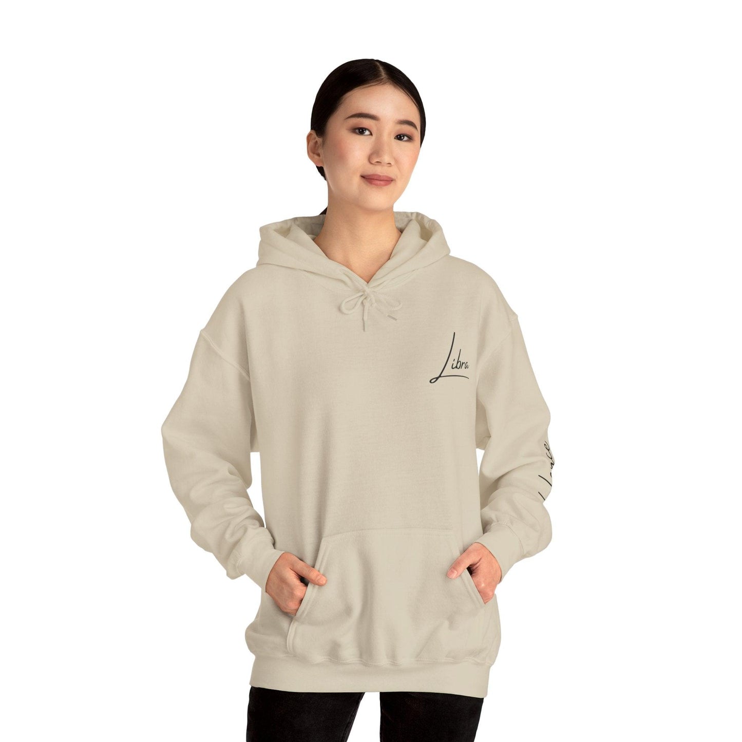 Unisex Hooded Sweatshirt - Libra Sign - Pardalês_Free Lifestyle