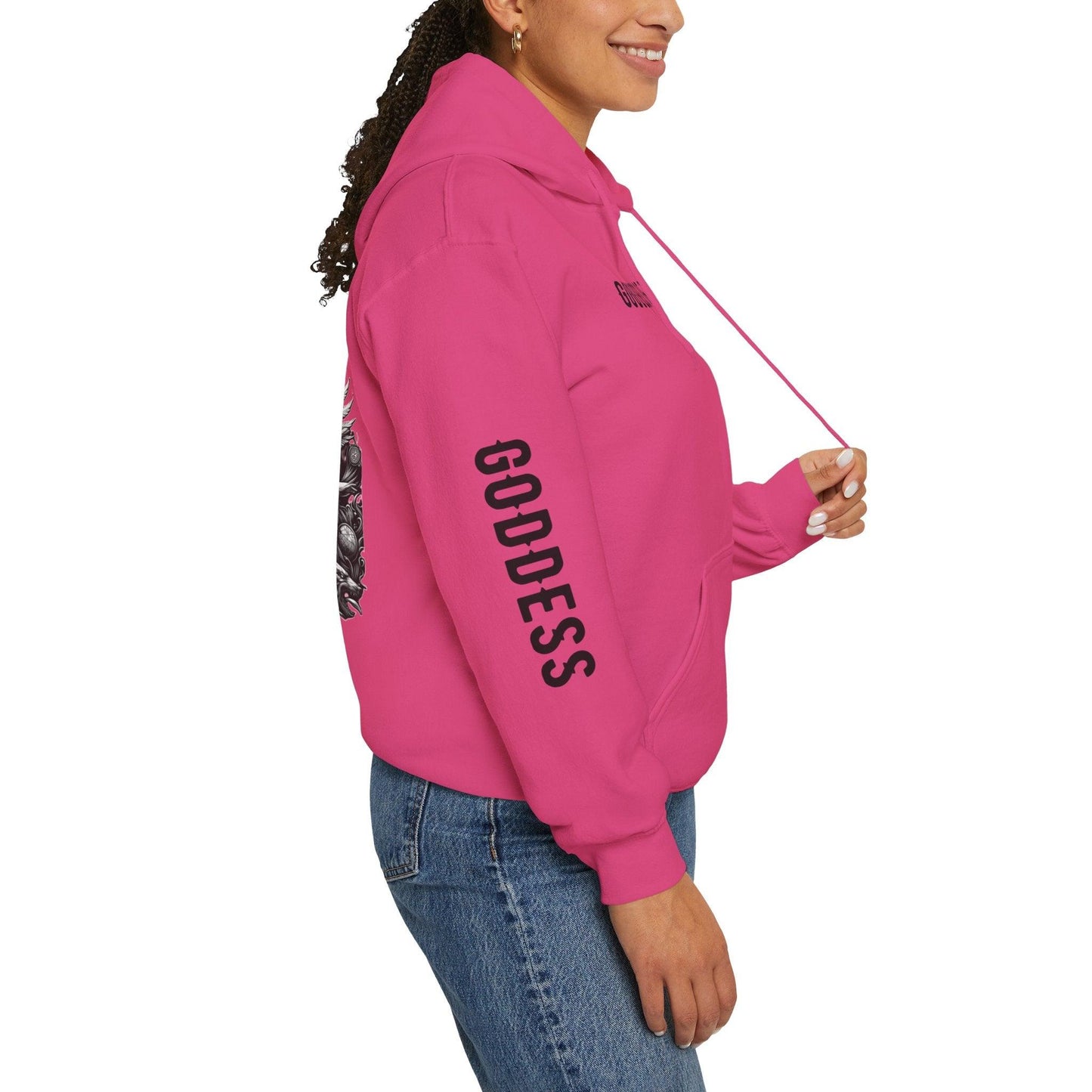 Unisex Hooded Sweatshirt - Olympus's Goddess Artemis - Pardalês_Free Lifestyle