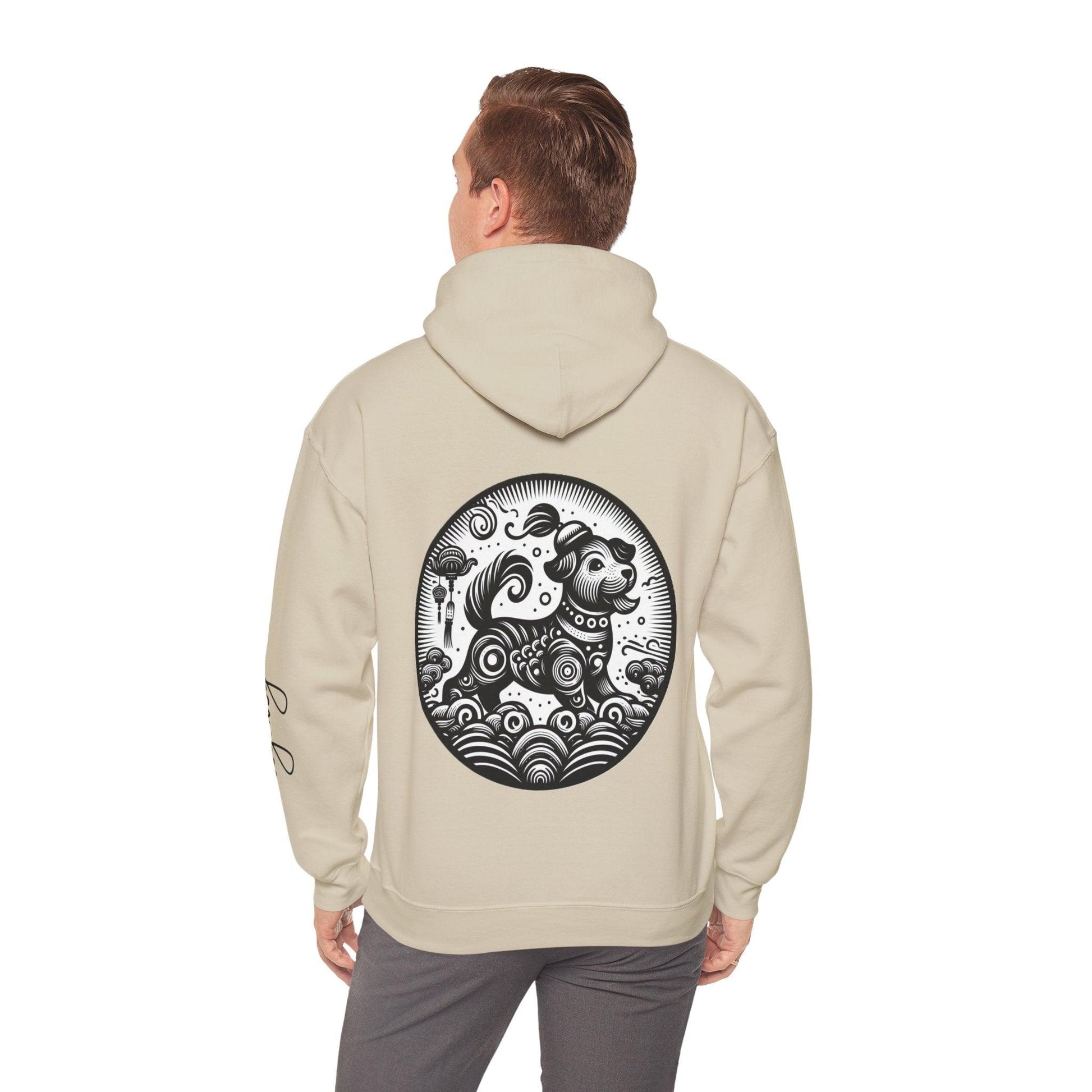 Unisex Hooded Sweatshirt - Chinese Zodiac Dog - Pardalês_Free Lifestyle