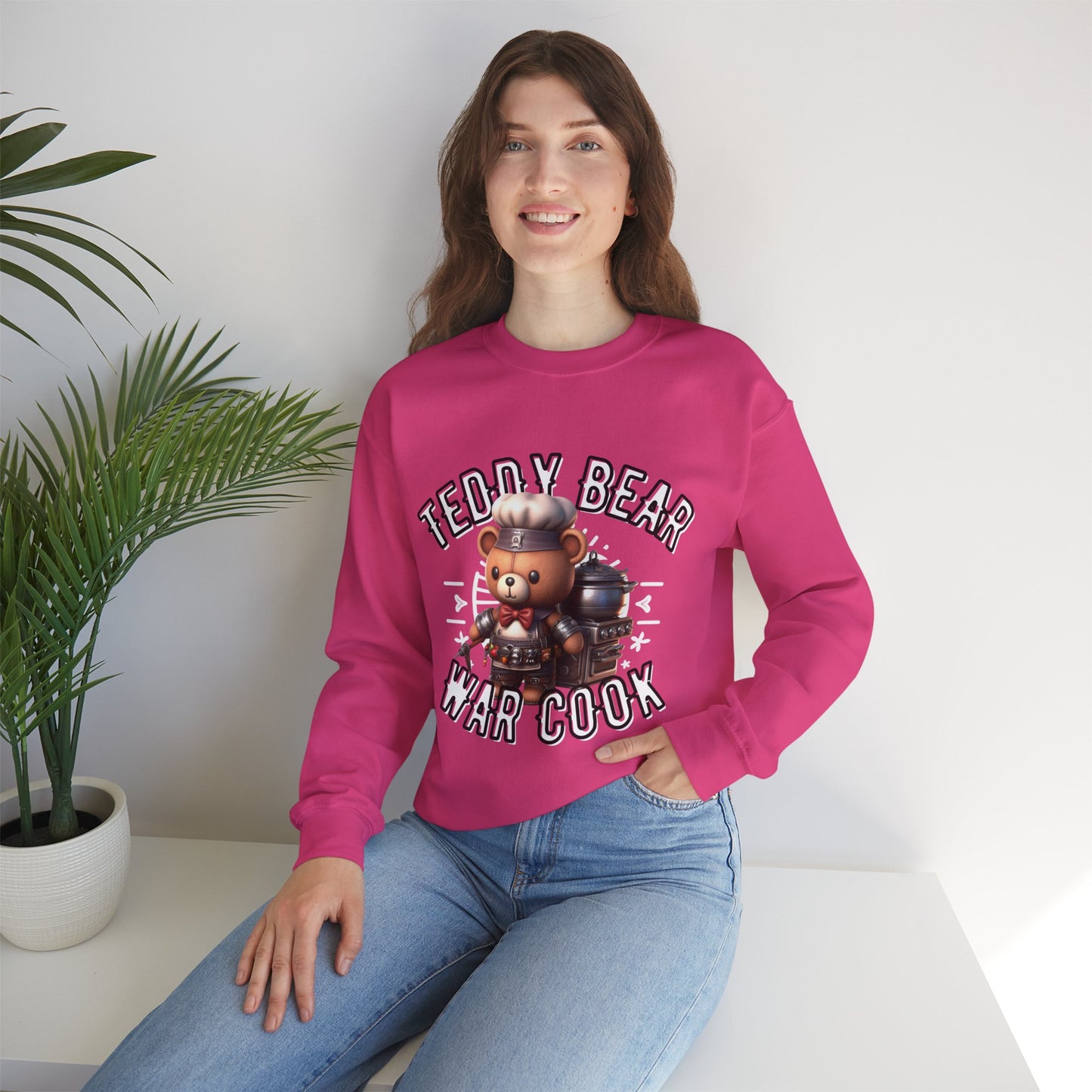 Unisex Sweatshirt - Teddy War Cook - Pardalês_Free Lifestyle