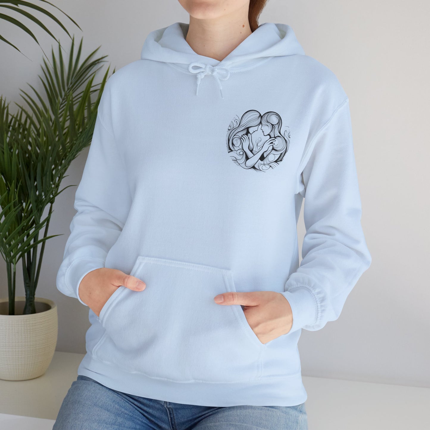 Unisex Hooded Sweatshirt - Valentine's Day - Love Story - Pardalês_Free Lifestyle