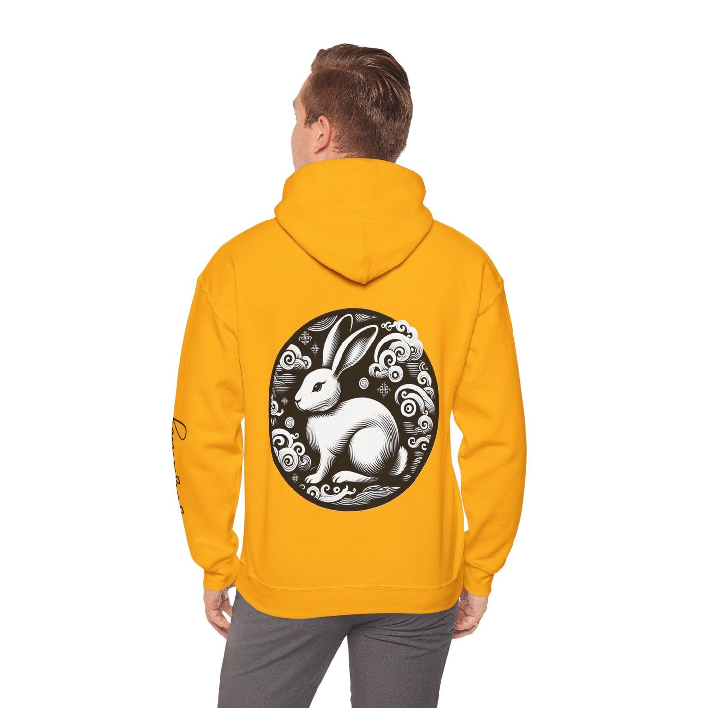 Unisex Hooded Sweatshirt - Chinese Zodiac Rabbit - Pardalês_Free Lifestyle