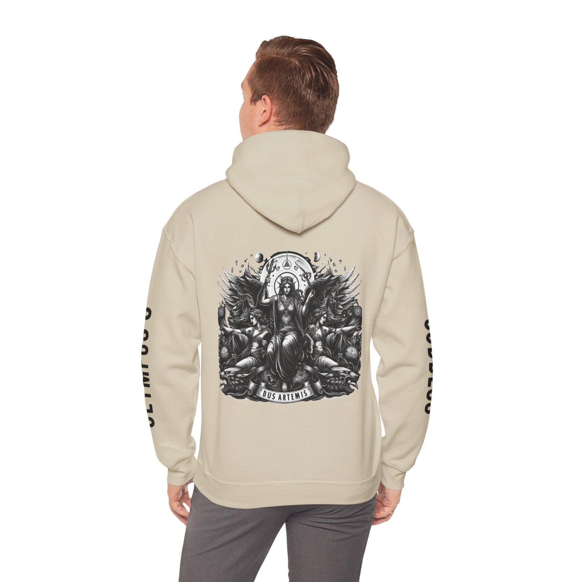 Unisex Hooded Sweatshirt - Olympus's Goddess Artemis - Pardalês_Free Lifestyle