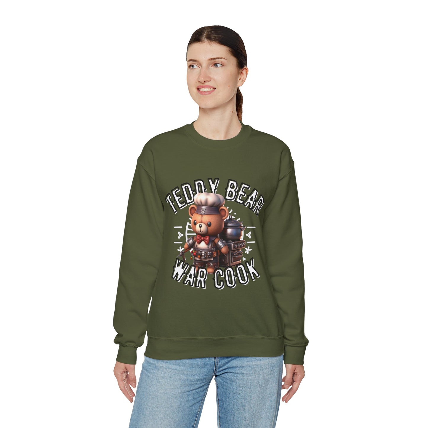 Unisex Sweatshirt - Teddy War Cook - Pardalês_Free Lifestyle