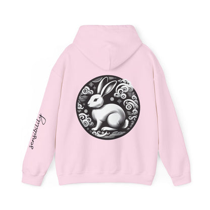 Unisex Hooded Sweatshirt - Chinese Zodiac Rabbit - Pardalês_Free Lifestyle