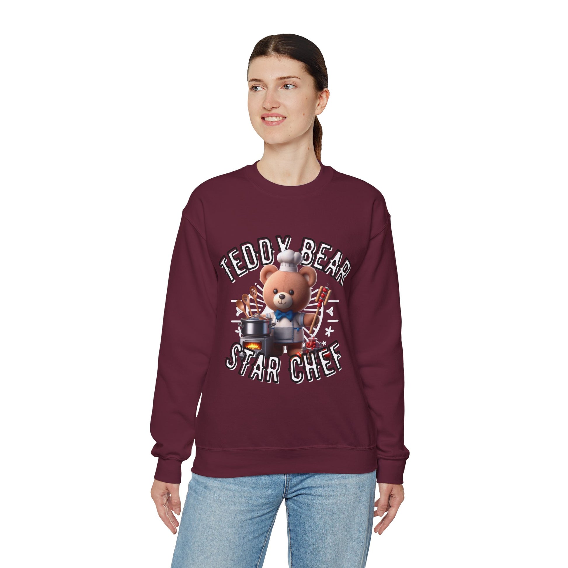 Unisex Sweatshirt - Teddy Star Chef - Pardalês_Free Lifestyle