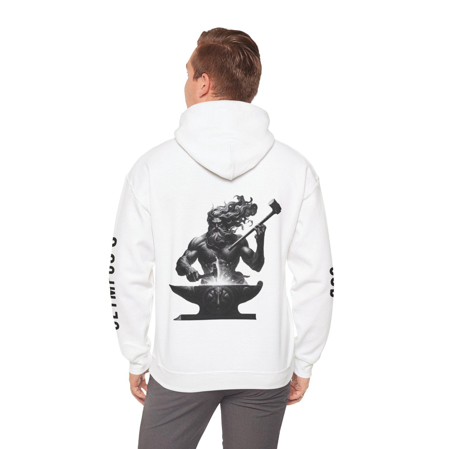 Unisex Hooded Sweatshirt - Olympus's God Hephaestus - Pardalês_Free Lifestyle