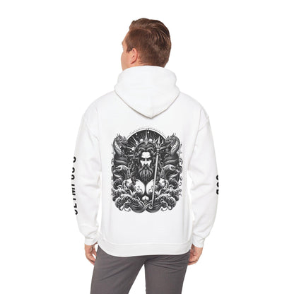 Unisex Hooded Sweatshirt - Olympus's God Poseidon - Pardalês_Free Lifestyle