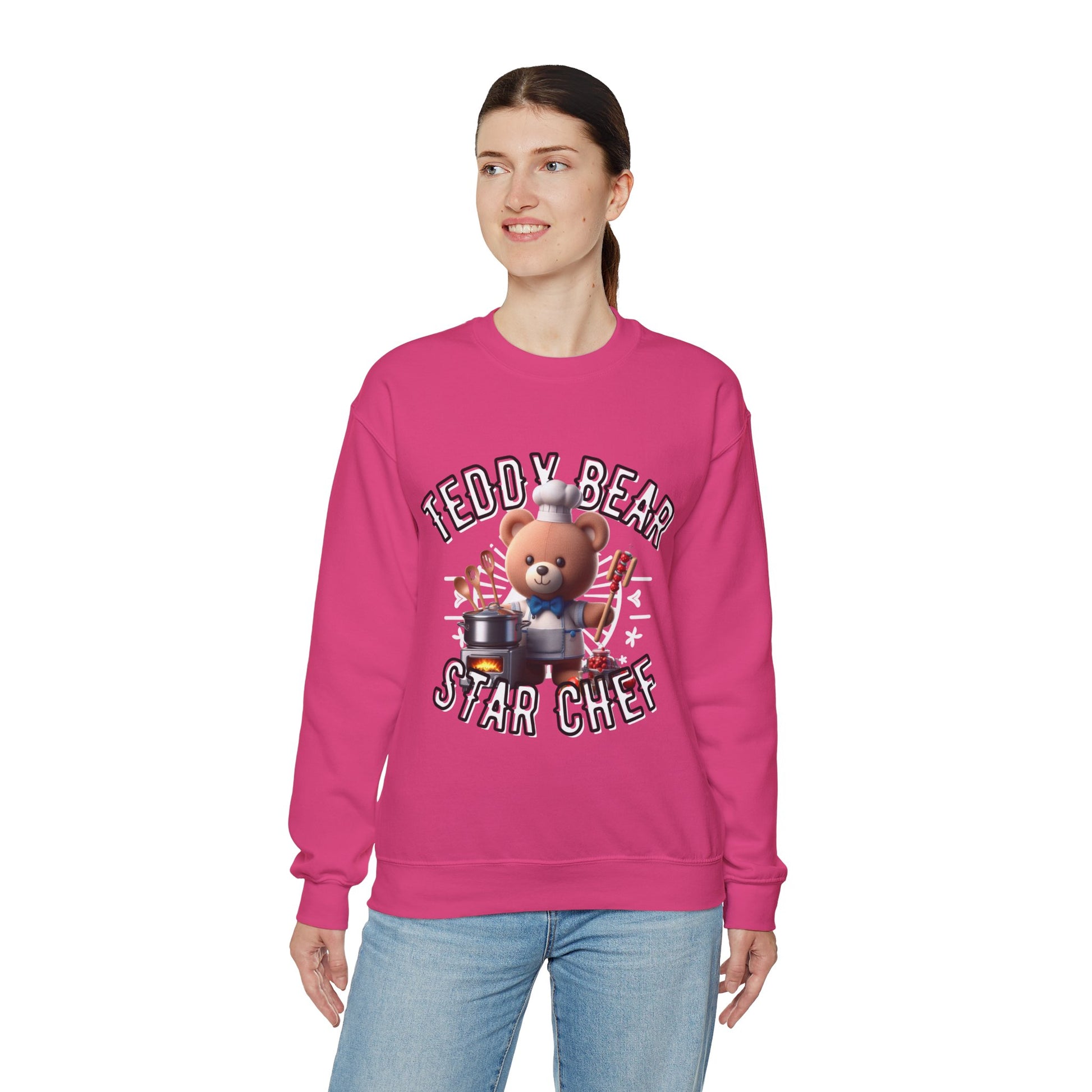 Unisex Sweatshirt - Teddy Star Chef - Pardalês_Free Lifestyle