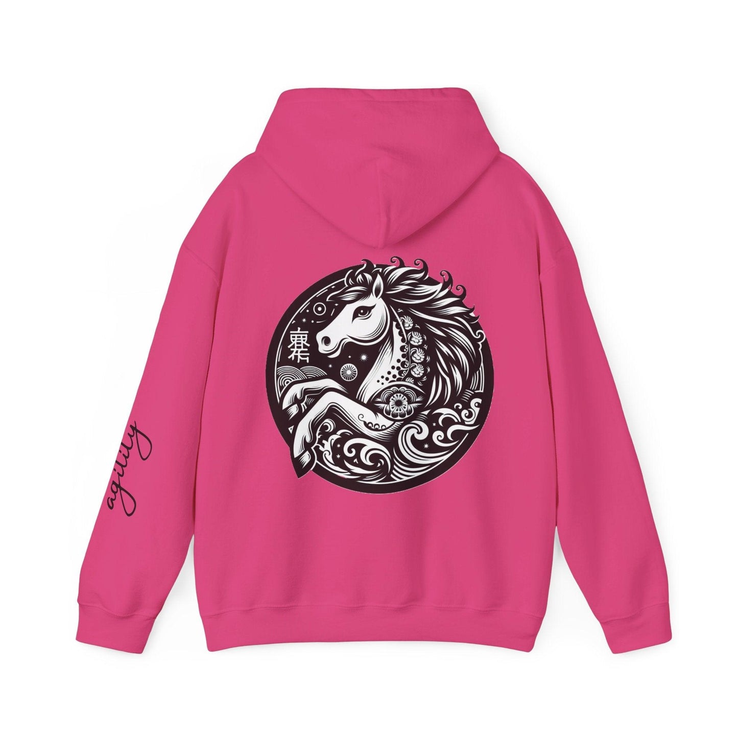 Unisex Hooded Sweatshirt - Chinese Zodiac Horse - Pardalês_Free Lifestyle