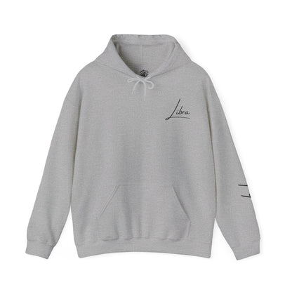 Unisex Hooded Sweatshirt - Libra Sign - Pardalês_Free Lifestyle