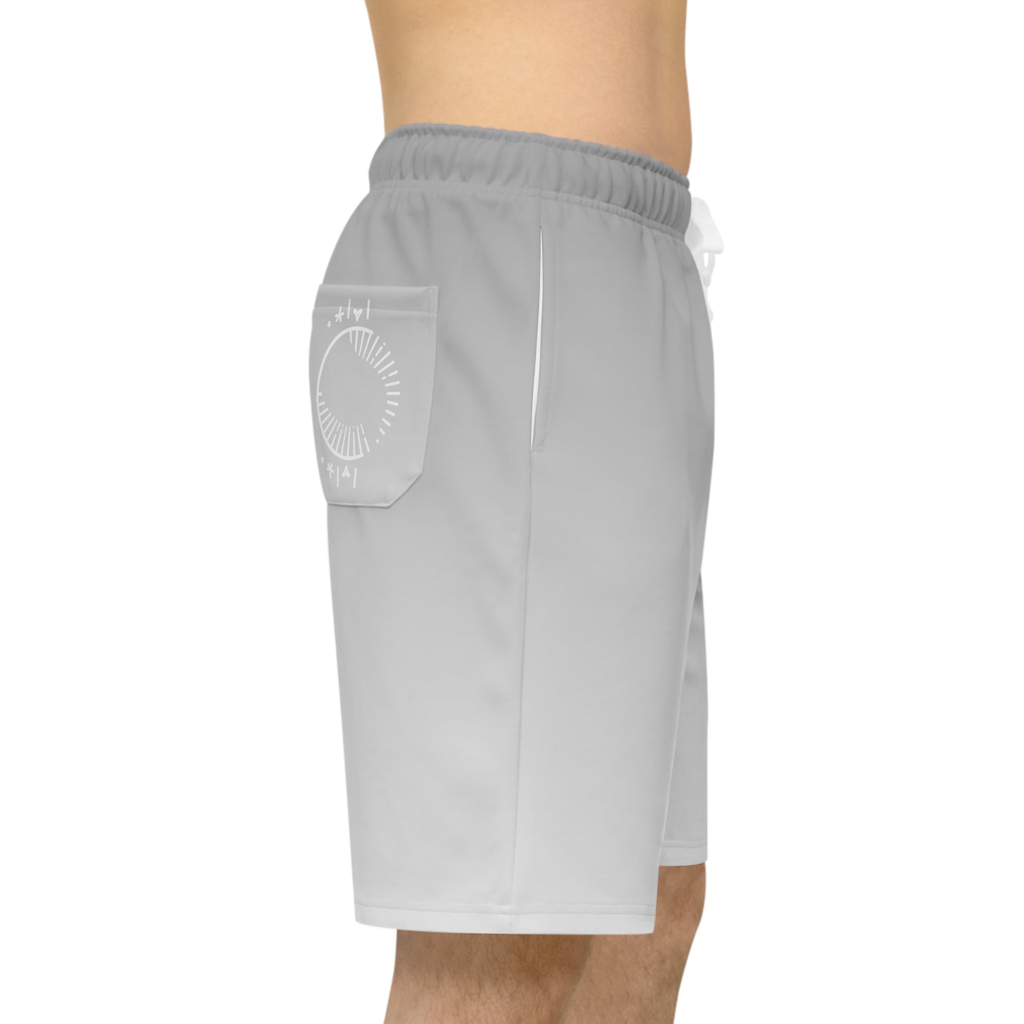 Men Long Shorts - Light Grey