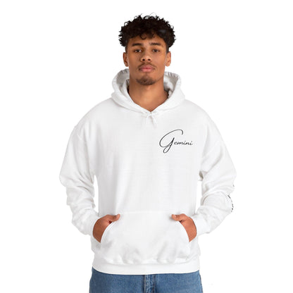 Unisex Hooded Sweatshirt - Gemini Sign - Pardalês_Free Lifestyle