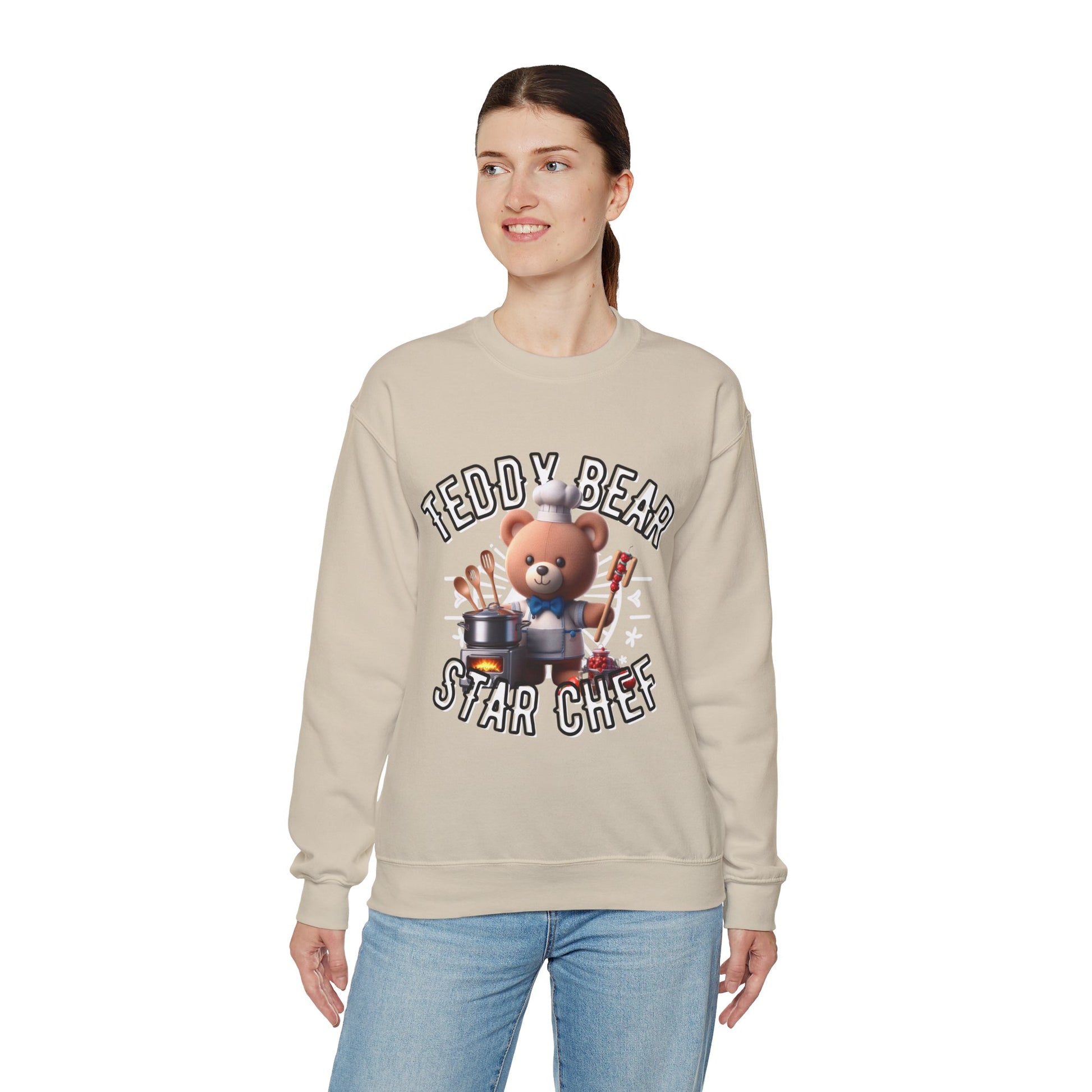 Unisex Sweatshirt - Teddy Star Chef - Pardalês_Free Lifestyle