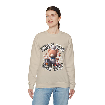 Unisex Sweatshirt - Teddy Star Chef - Pardalês_Free Lifestyle