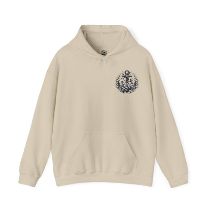 Unisex Hooded Sweatshirt - Valentine's Day - Anchor - Couple Shirt 1/2 - Pardalês_Free Lifestyle