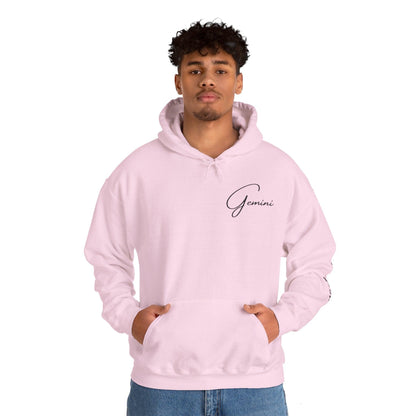 Unisex Hooded Sweatshirt - Gemini Sign - Pardalês_Free Lifestyle