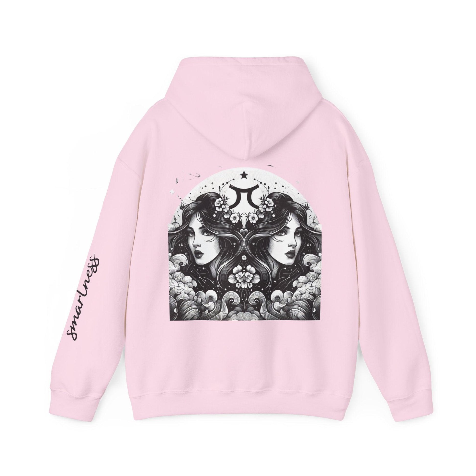 Unisex Hooded Sweatshirt - Gemini Sign - Pardalês_Free Lifestyle