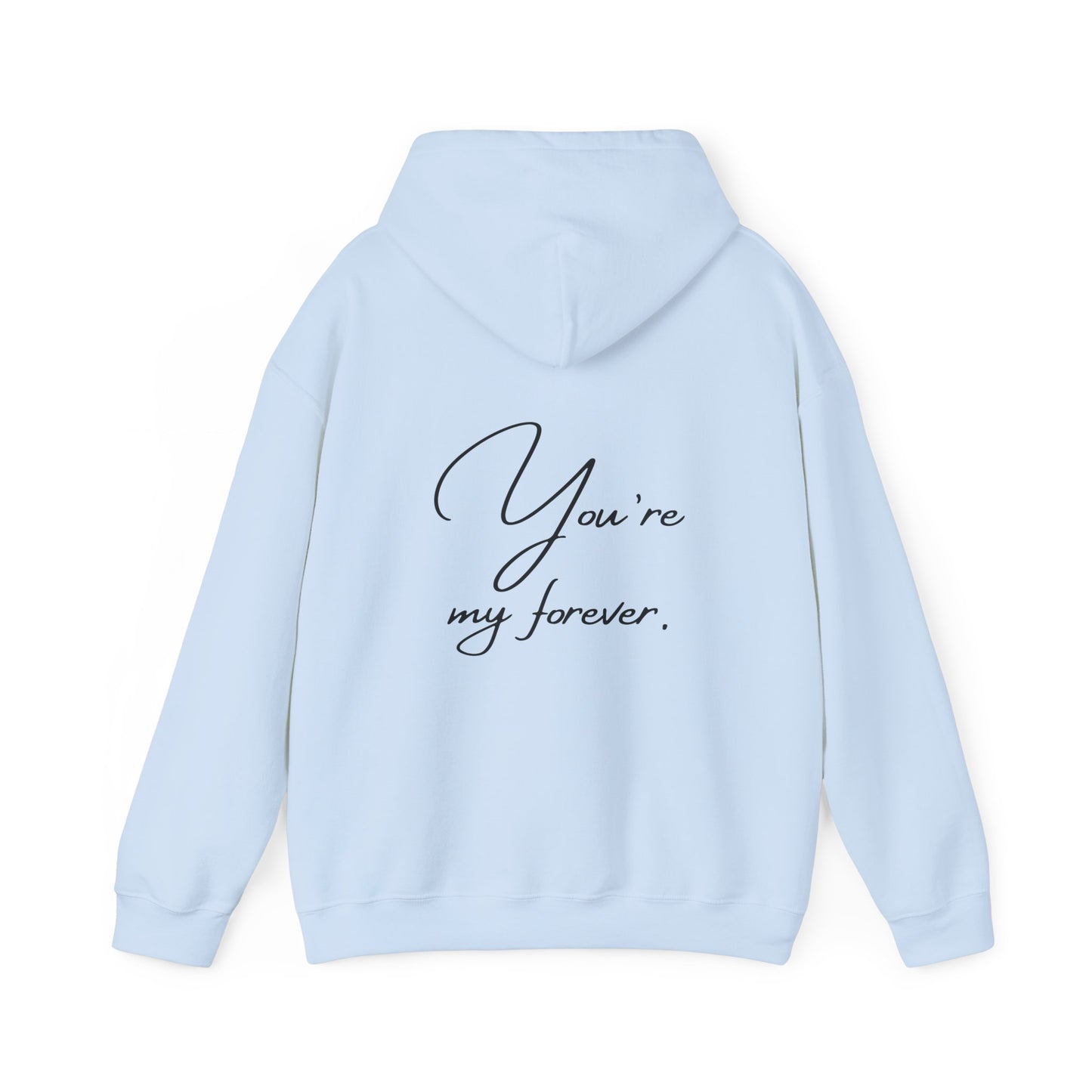 Unisex Hooded Sweatshirt - Valentine's Day - Forever - Couple Shirt 1/2 - Pardalês_Free Lifestyle