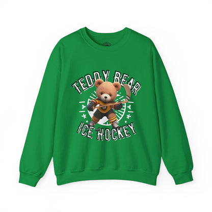 Unisex Sweatshirt - Teddy Ice Hockey - Pardalês_Free Lifestyle