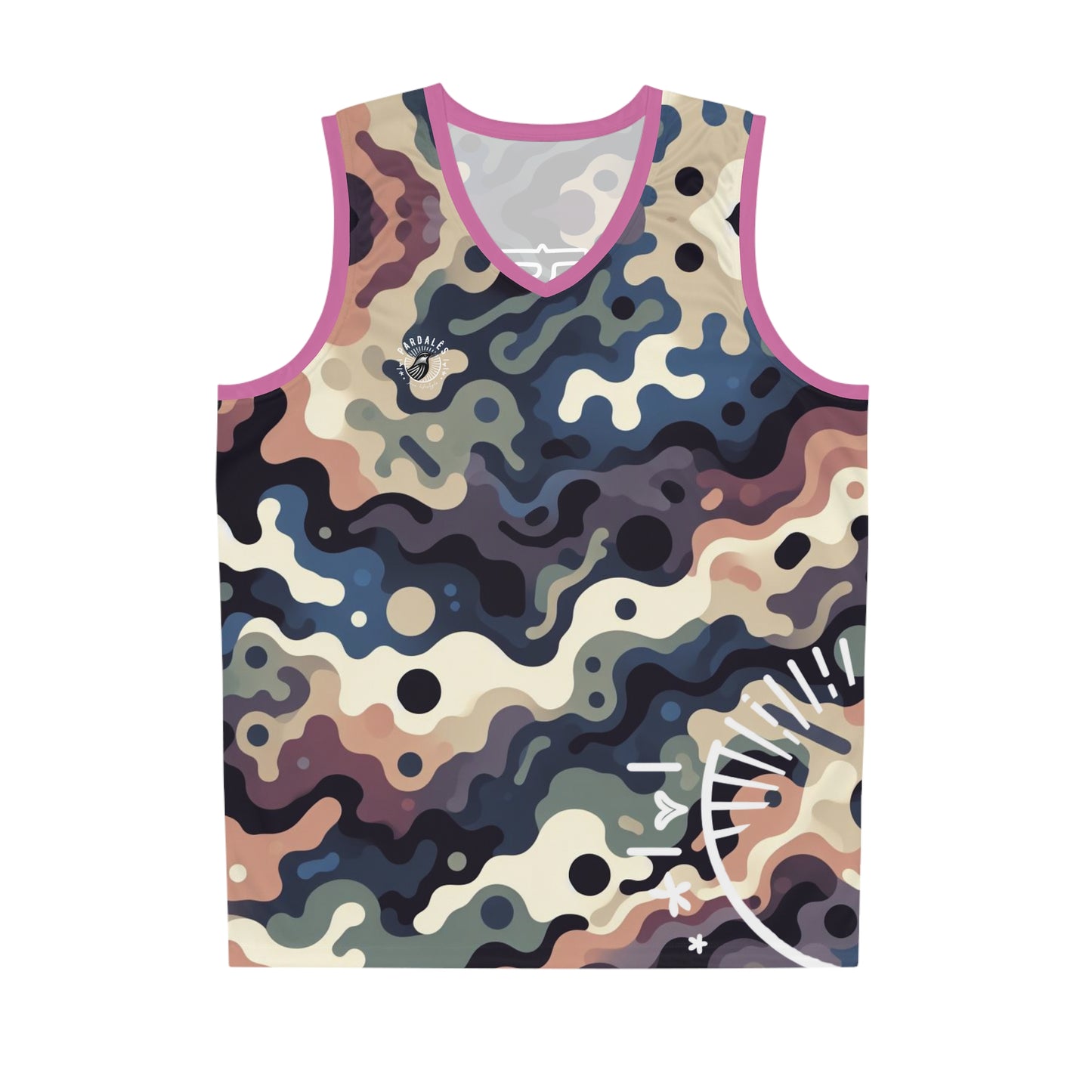 Basketball Shirt - Pink & Pattern