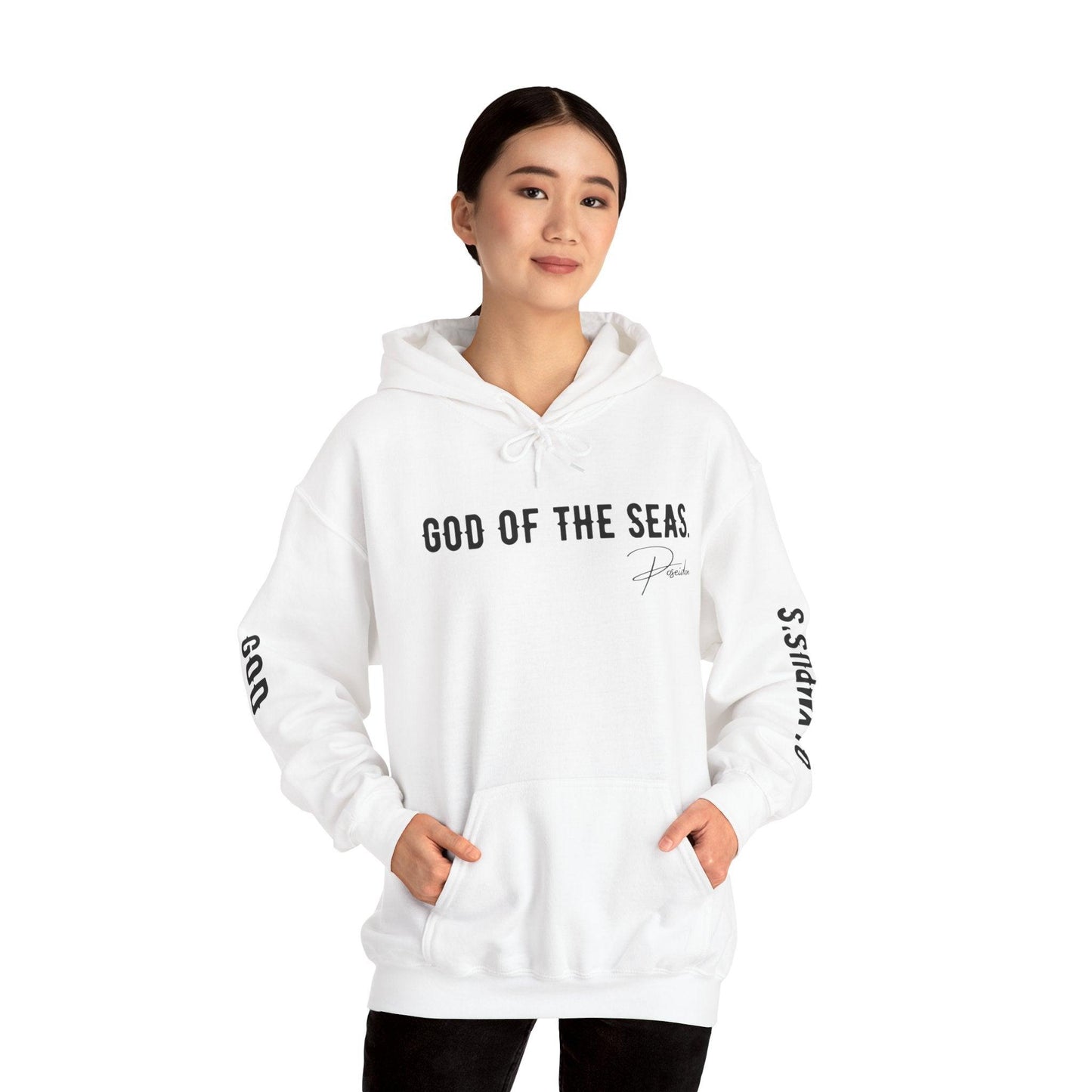 Unisex Hooded Sweatshirt - Olympus's God Poseidon - Pardalês_Free Lifestyle