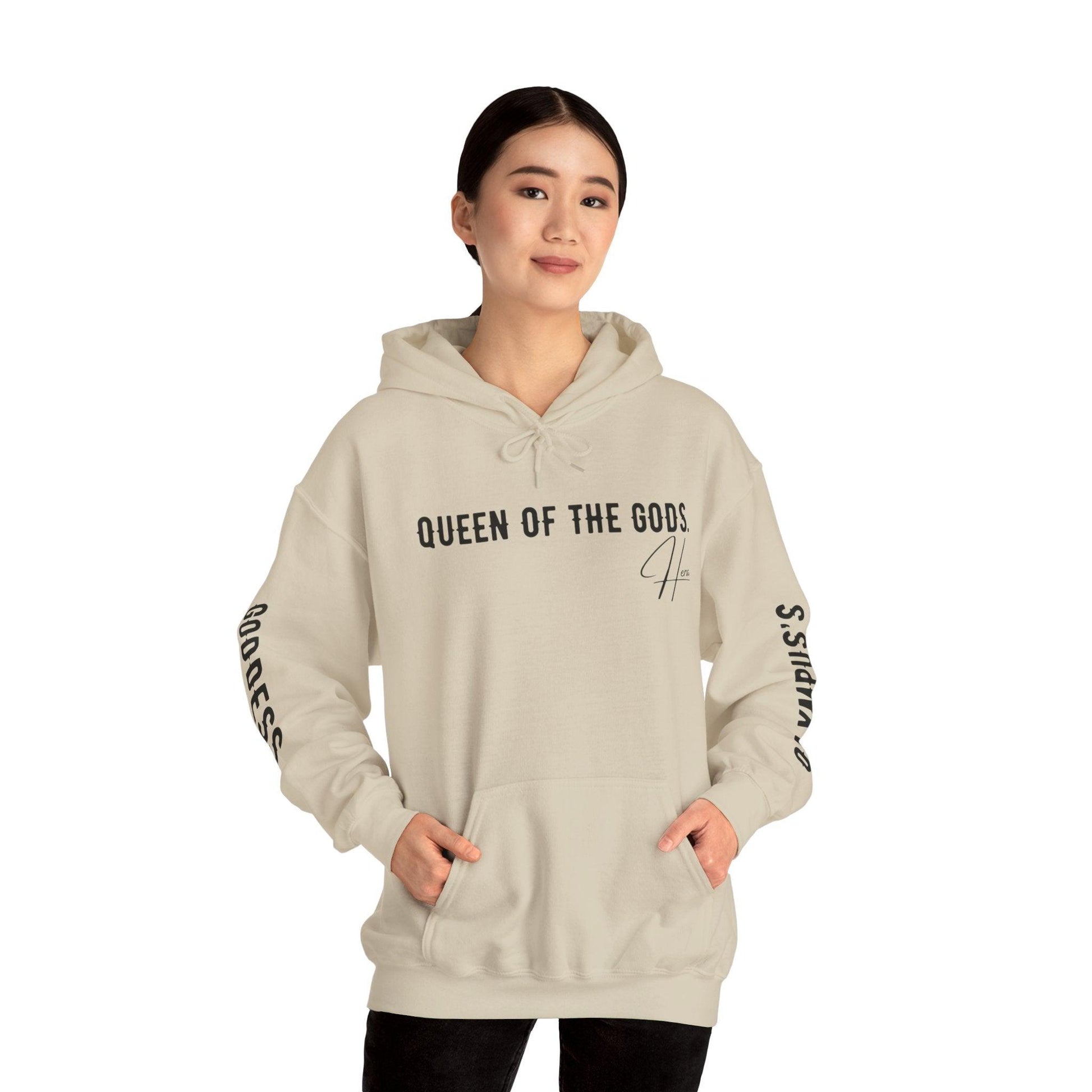 Unisex Hooded Sweatshirt - Olympus's Goddess Hera - Pardalês_Free Lifestyle