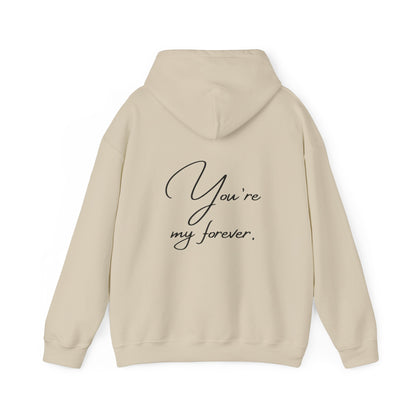 Unisex Hooded Sweatshirt - Valentine's Day - Forever - Couple Shirt 1/2 - Pardalês_Free Lifestyle