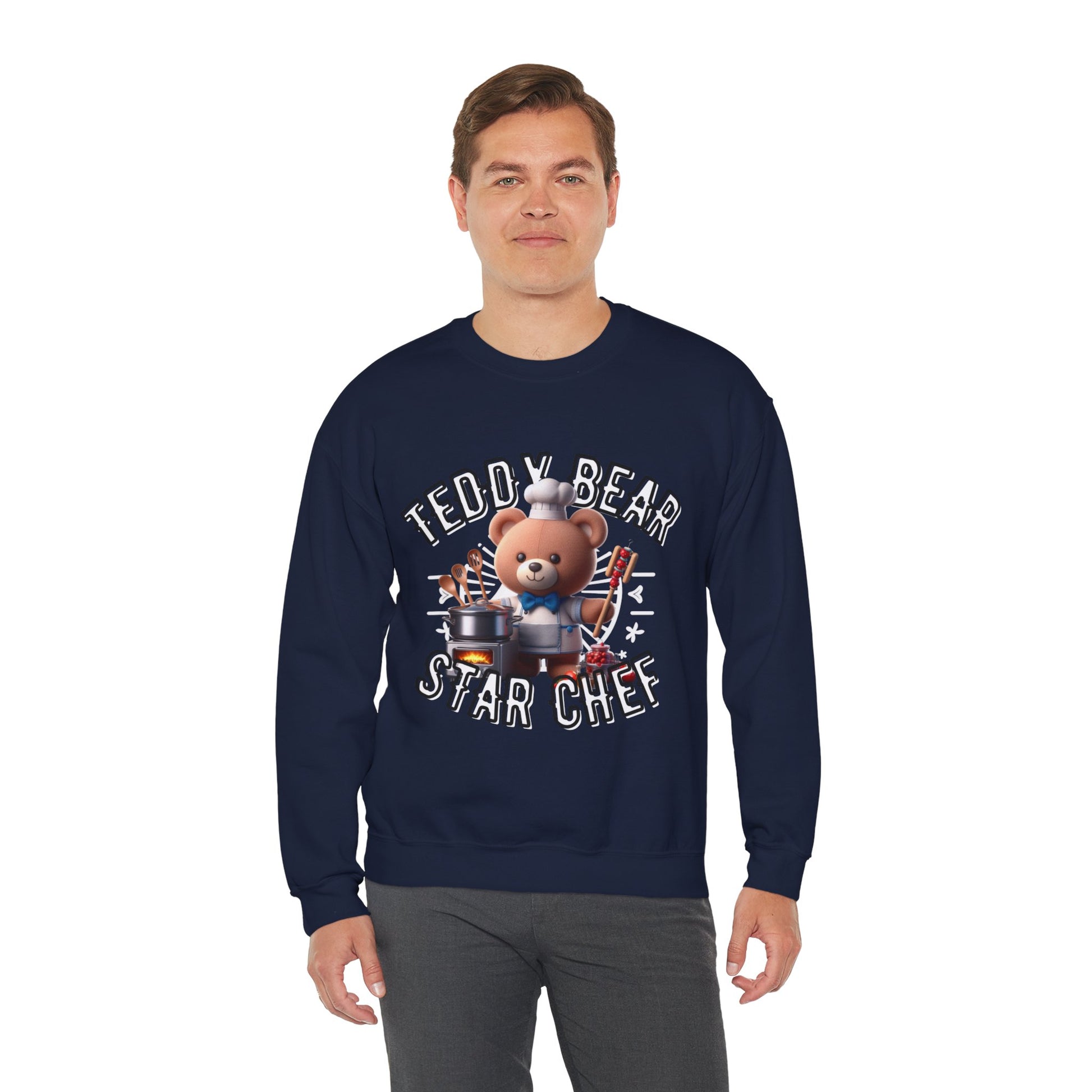 Unisex Sweatshirt - Teddy Star Chef - Pardalês_Free Lifestyle