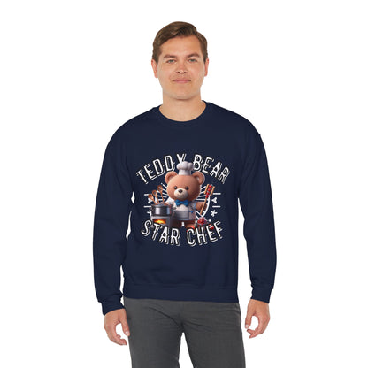 Unisex Sweatshirt - Teddy Star Chef - Pardalês_Free Lifestyle