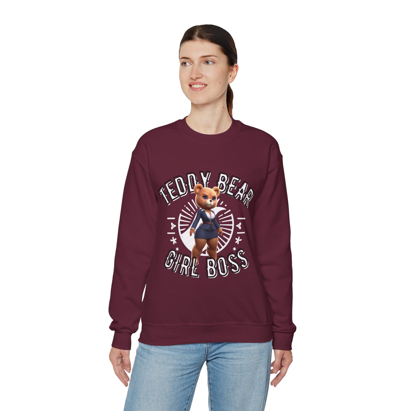 Unisex Sweatshirt - Teddy Girl Boss - Pardalês_Free Lifestyle