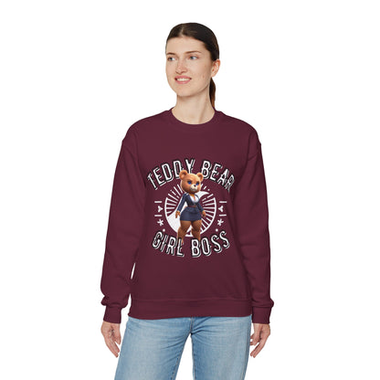 Unisex Sweatshirt - Teddy Girl Boss - Pardalês_Free Lifestyle