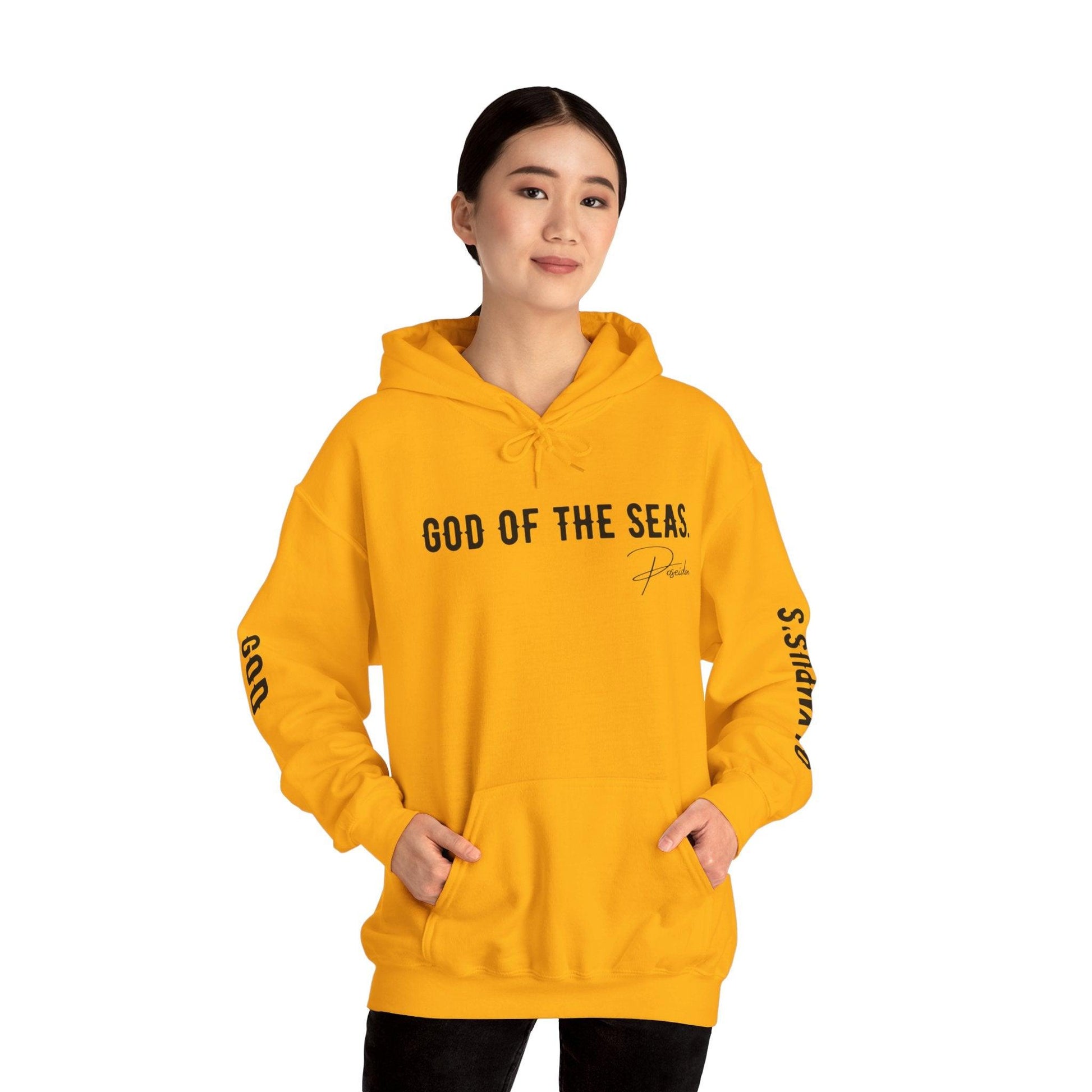 Unisex Hooded Sweatshirt - Olympus's God Poseidon - Pardalês_Free Lifestyle