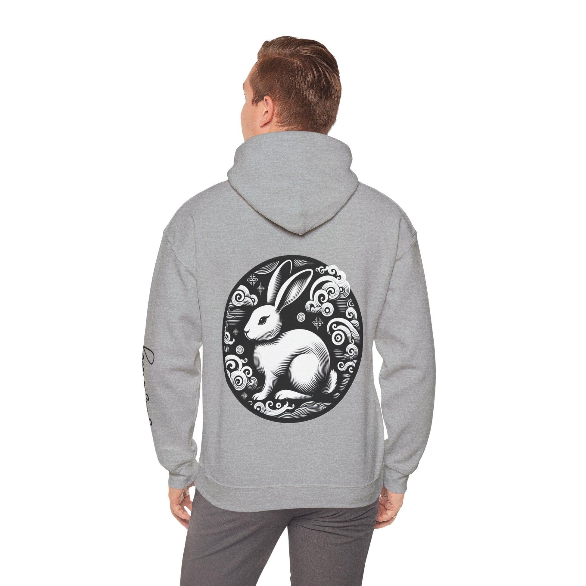 Unisex Hooded Sweatshirt - Chinese Zodiac Rabbit - Pardalês_Free Lifestyle