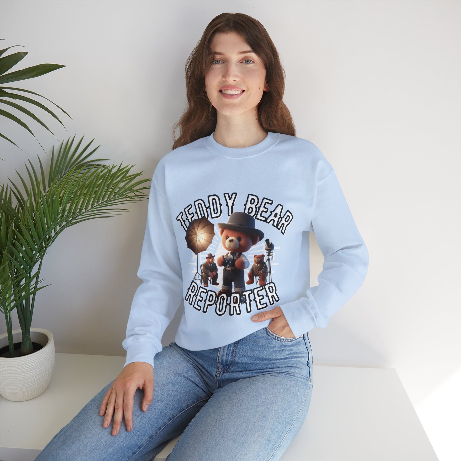 Unisex Sweatshirt - Teddy Reporter - Pardalês_Free Lifestyle