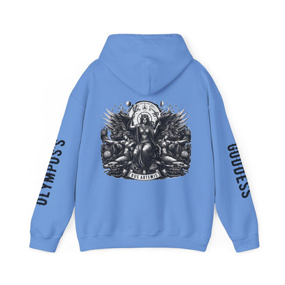 Unisex Hooded Sweatshirt - Olympus's Goddess Artemis - Pardalês_Free Lifestyle