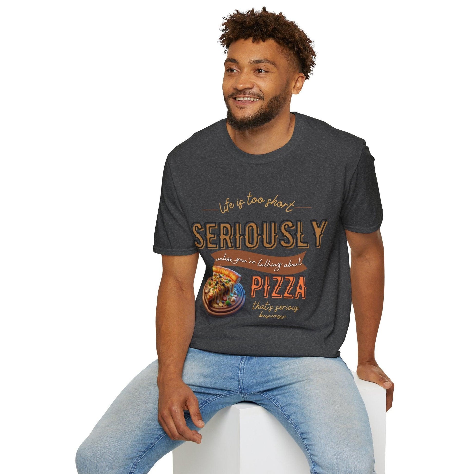 My Way to PIZZA - Softstyle T-Shirt - Pardalês_Free Lifestyle