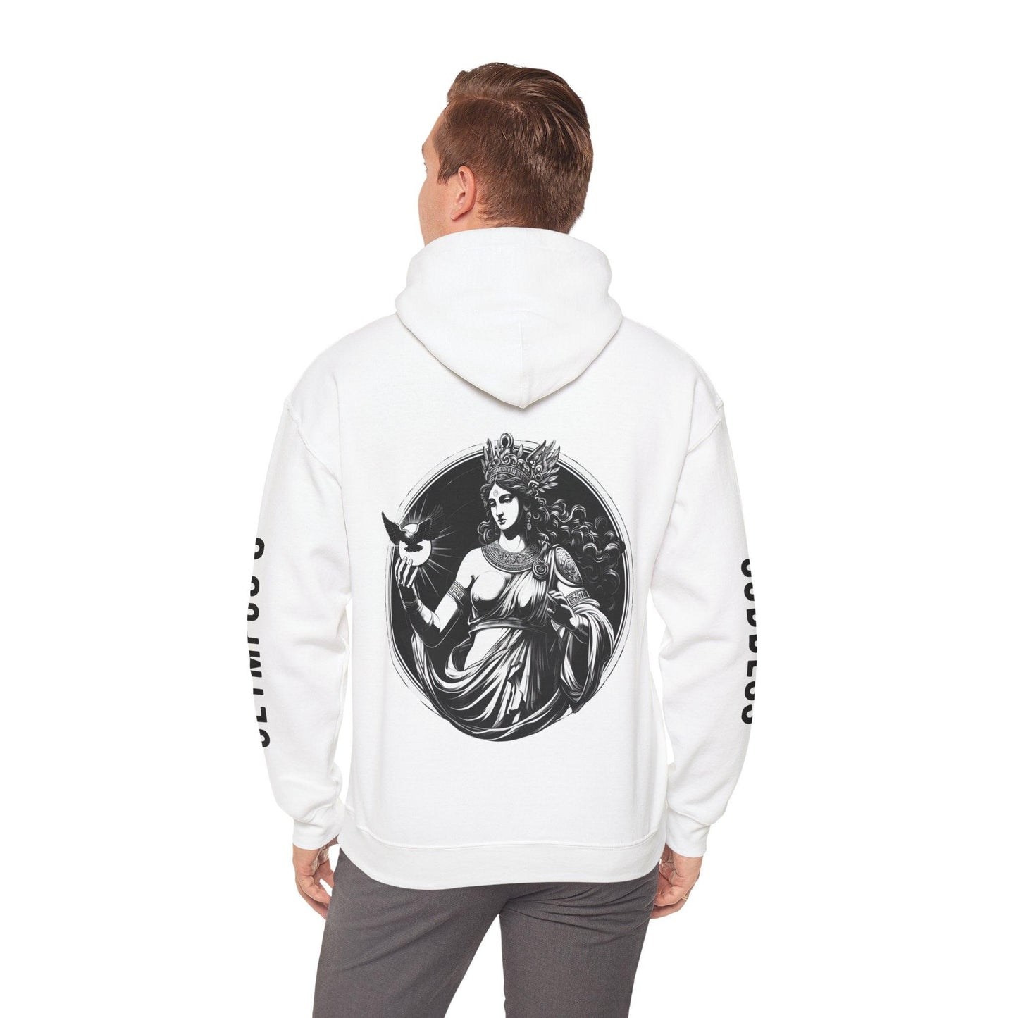 Unisex Hooded Sweatshirt - Olympus's Goddess Hera - Pardalês_Free Lifestyle