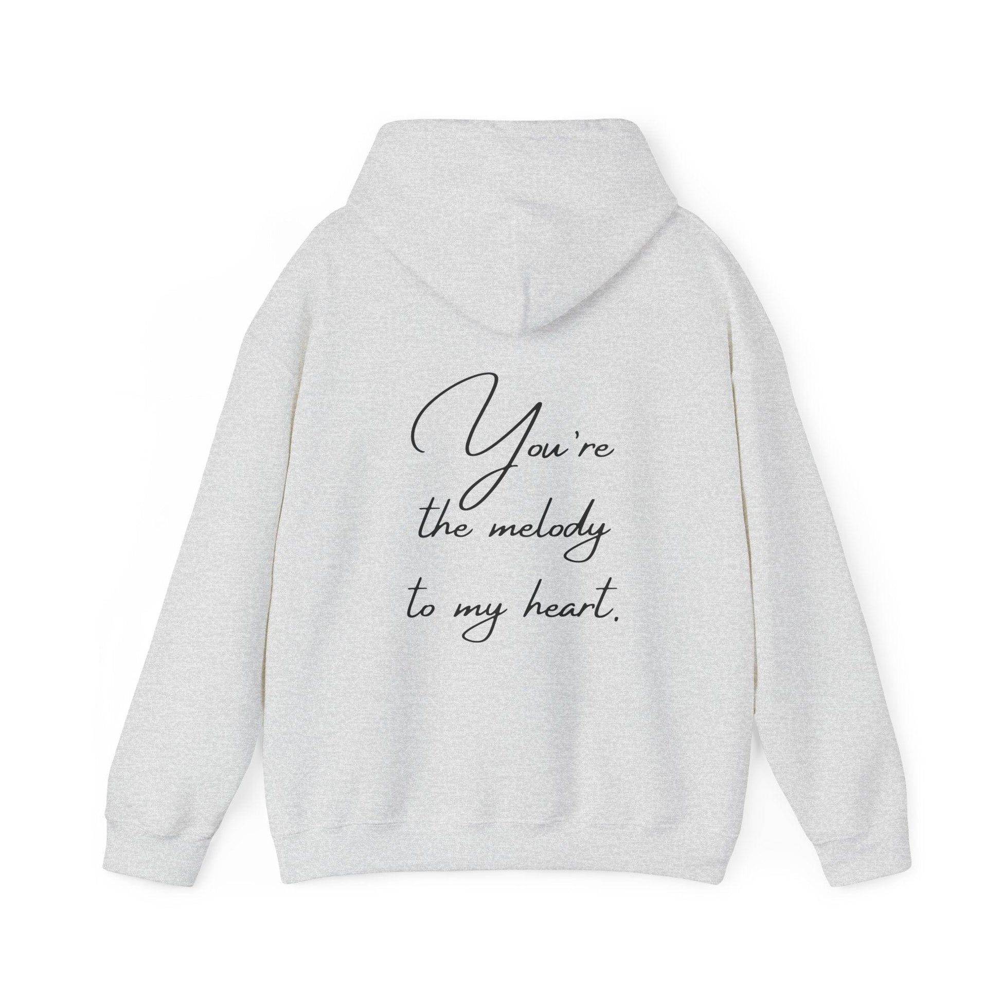 Unisex Hooded Sweatshirt - Valentine's Day - Melody- Couple Shirt 1/2 - Pardalês_Free Lifestyle